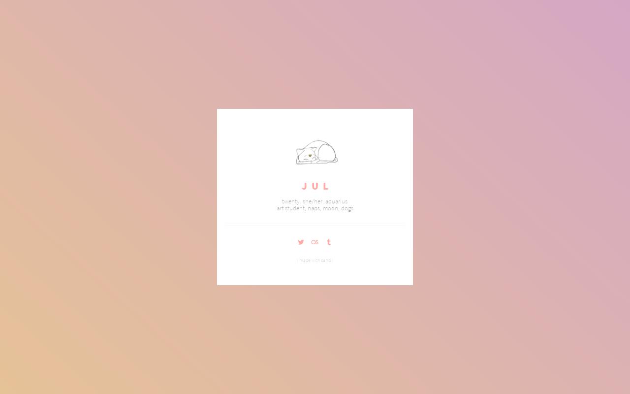 Carrd profile picture for @jul